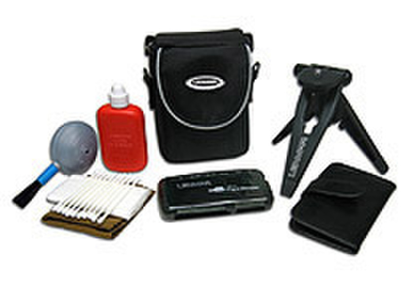 Lenmar Digital Camera Starter Kit: Tripod, Case, Card Reader, Cleaning Kit, Media Case