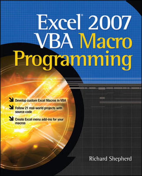 McGraw-Hill Excel 2007 VBA Macro Programming 416pages software manual