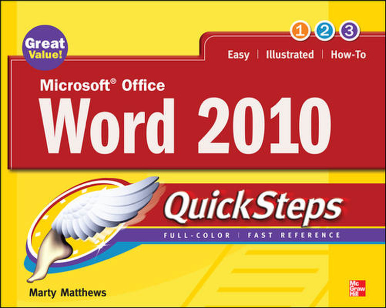 McGraw-Hill Microsoft Office Word 2010 QuickSteps 272страниц руководство пользователя для ПО