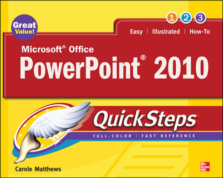 McGraw-Hill Microsoft Office PowerPoint 2010 QuickSteps 240pages software manual