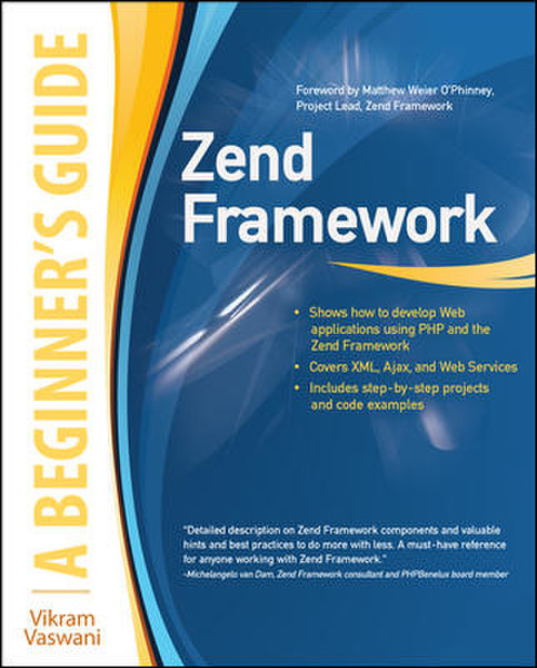 McGraw-Hill Zend Framework, A Beginner's Guide 464страниц руководство пользователя для ПО