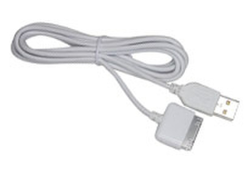 Lenmar USB2.0 Data/Charge Cable 30-pin USB 2.0 White cable interface/gender adapter