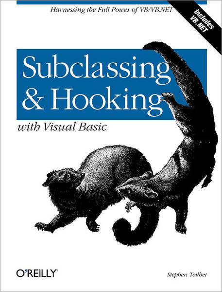 O'Reilly Subclassing and Hooking with Visual Basic 704pages software manual