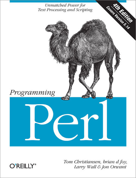 O'Reilly Programming Perl, 4th Edition 1184pages software manual