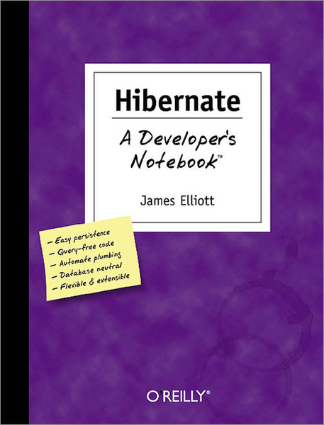 O'Reilly Hibernate: A Developer's Notebook 192pages software manual