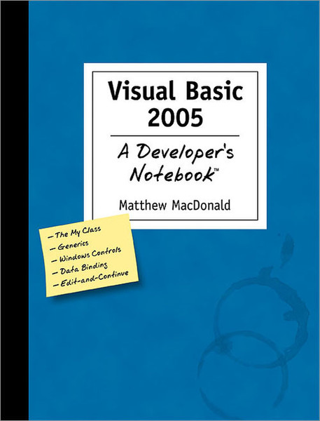 O'Reilly Visual Basic 2005: A Developer's Notebook 264страниц руководство пользователя для ПО