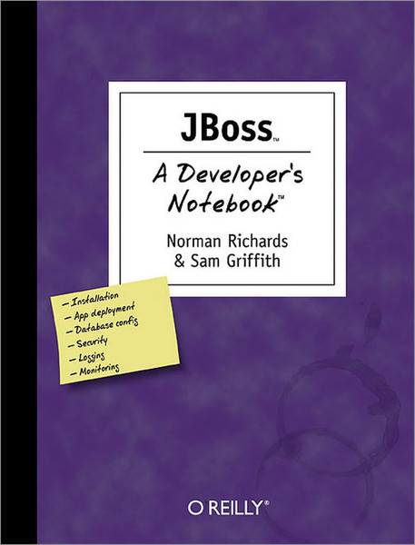 O'Reilly JBoss: A Developer's Notebook 176pages software manual