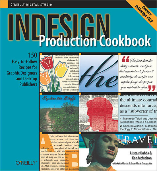 O'Reilly InDesign Production Cookbook 224страниц руководство пользователя для ПО