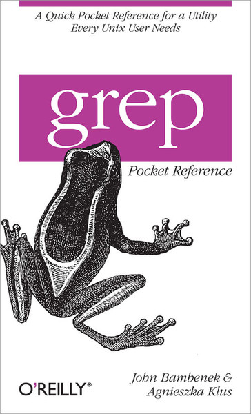 O'Reilly grep Pocket Reference 86pages software manual