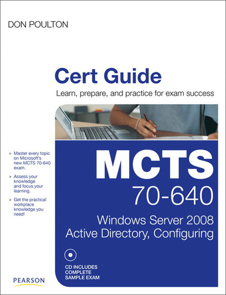 Pearson Education MCTS 70-640 Cert Guide 880страниц руководство пользователя для ПО