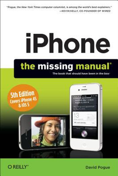 O'Reilly iPhone : The Missing Manual, 5th Edition 544pages software manual