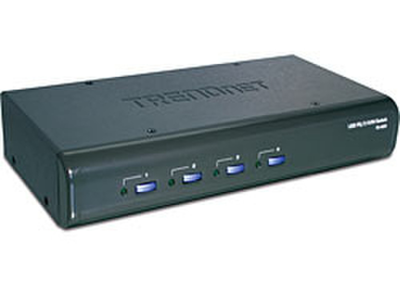 Trendnet TK-423K 4-Port USB / PS/2 KVM Switch Kit w/ Audio Tastatur/Video/Maus (KVM)-Switch