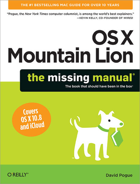 O'Reilly Media Mac OS X Mountain Lion: The Missing Manual 898страниц руководство пользователя для ПО