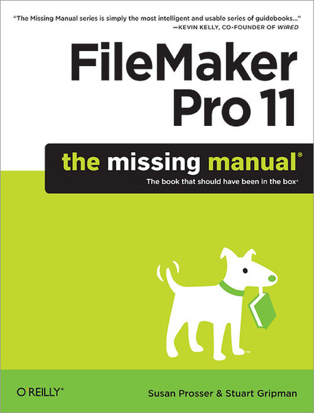 O'Reilly FileMaker Pro 11: The Missing Manual 920pages software manual