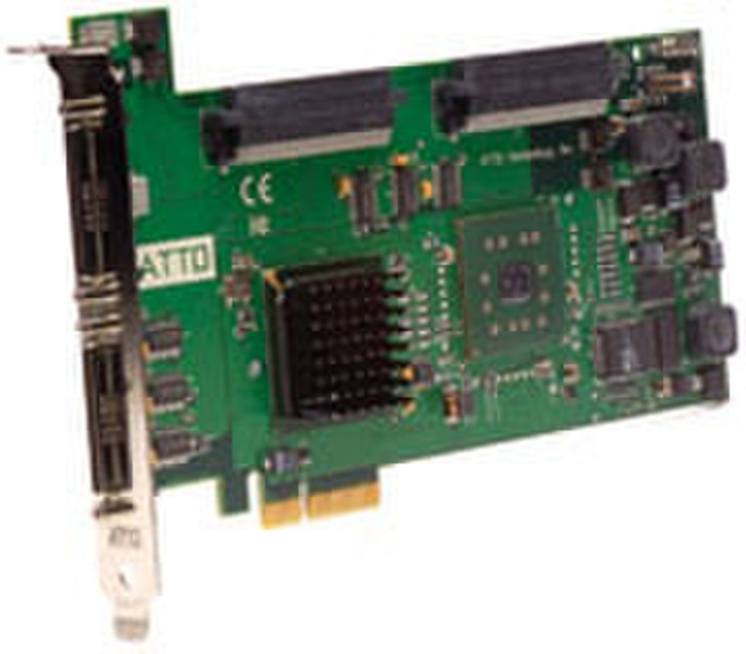 Atto EXPRESSPCI UL5D - dual-channel, Ultra320 SCSI, PCIe, host adapter 640Mbit/s networking card