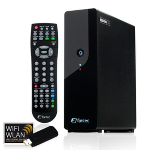 Fantec MM-HDRL Mediarecorder Wi-Fi Black digital media player