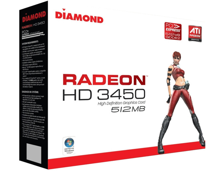 Diamond Multimedia 3450PE512 GDDR2 видеокарта