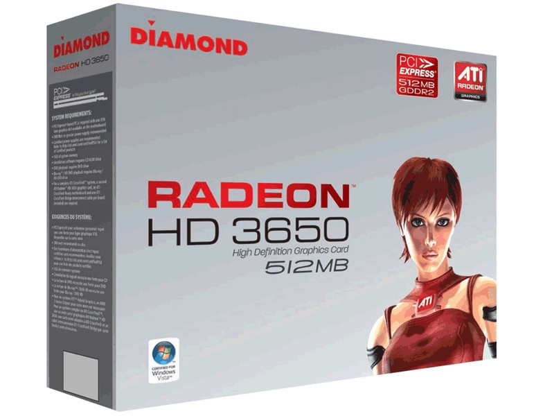 Diamond Multimedia 3650PE512 GDDR2 graphics card