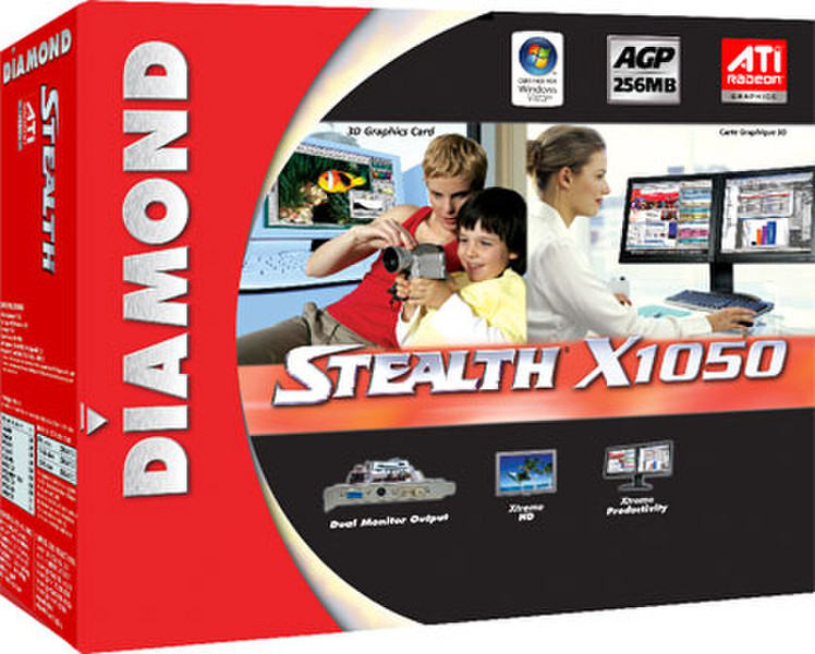 Diamond Multimedia X1050AGP256 GDDR graphics card