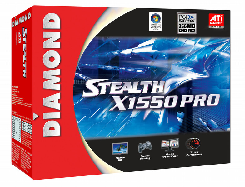 Diamond Multimedia X1550PRO256PE GDDR2 graphics card