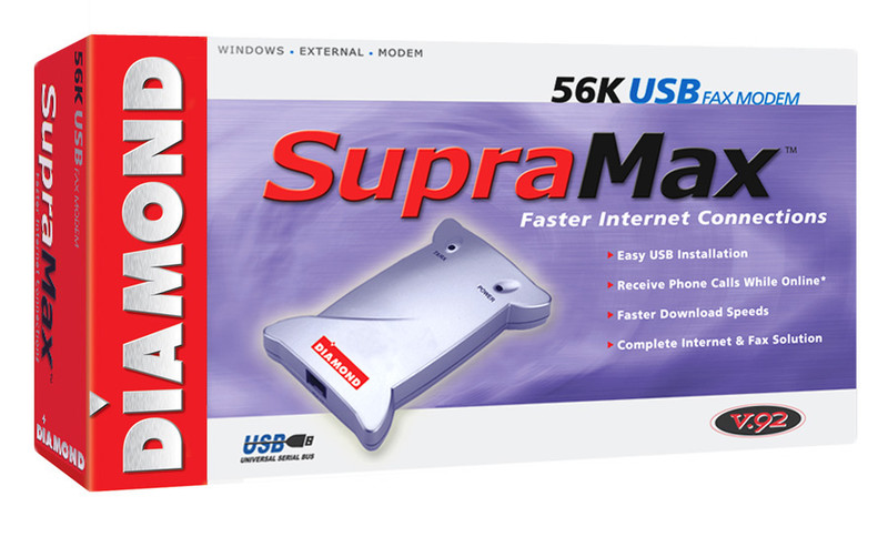 Diamond Multimedia SupraMax External USB 56K Modem 56кбит/с модем