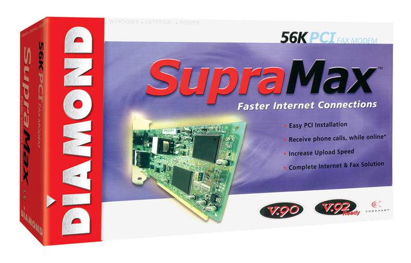 Diamond Multimedia SupraMax PCI Pro 56K Modem 56Kbit/s modem