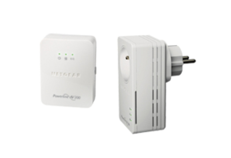 Netgear XWNB1601 200Mbit/s Eingebauter Ethernet-Anschluss Weiß 1Stück(e) PowerLine Netzwerkadapter