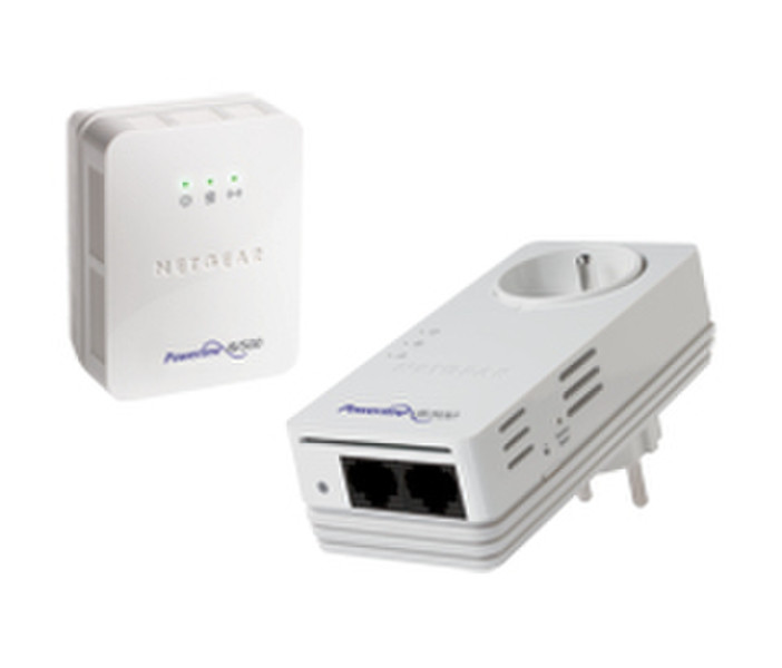 Netgear XWNB5602 500Мбит/с Подключение Ethernet Wi-Fi Белый PowerLine network adapter
