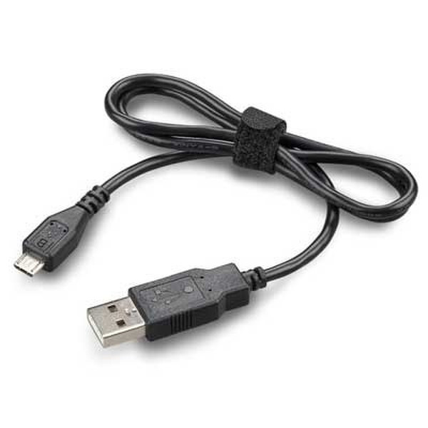 Plantronics 89106-01 0.6м USB A Micro-USB B Черный кабель USB