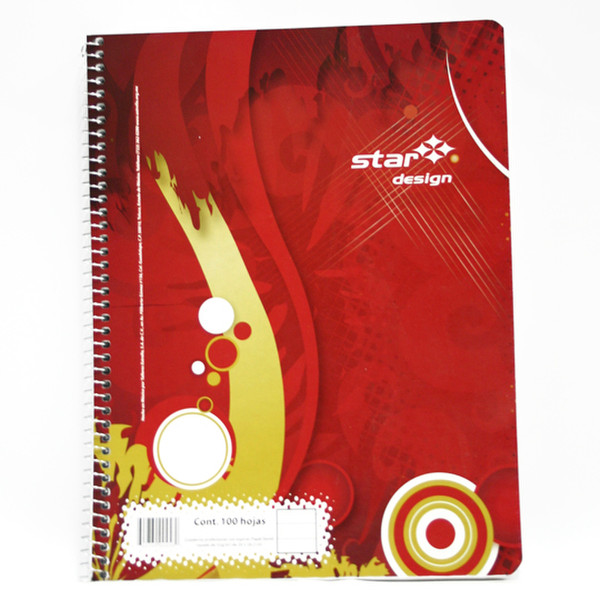 Estrella 458 100sheets Red writing notebook