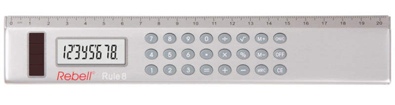 Rebell Rule 8 Настольный Basic calculator Серый
