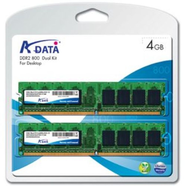 ADATA DDR2 800 DIMM 4GB-kit 4ГБ DDR2 800МГц модуль памяти