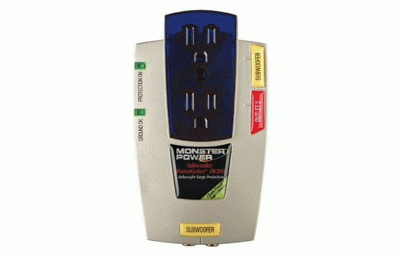 Monster Power MP SW 200 Subwoofer Surge Protector White surge protector