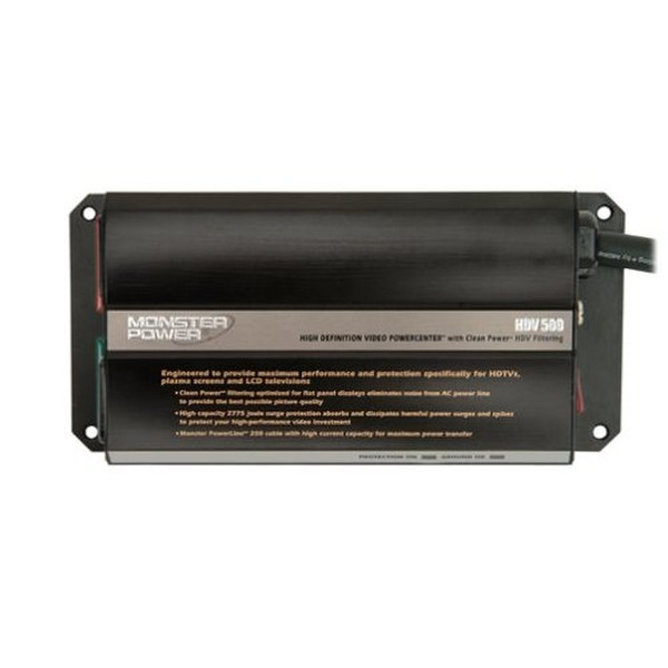 Monster Power MP HTFS 500 Video Surge Protector 2розетка(и) Черный сетевой фильтр