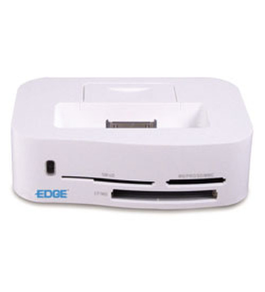Edge Dock & Multi Flash Card Reader for iPod® & iPhone® Белый устройство для чтения карт флэш-памяти