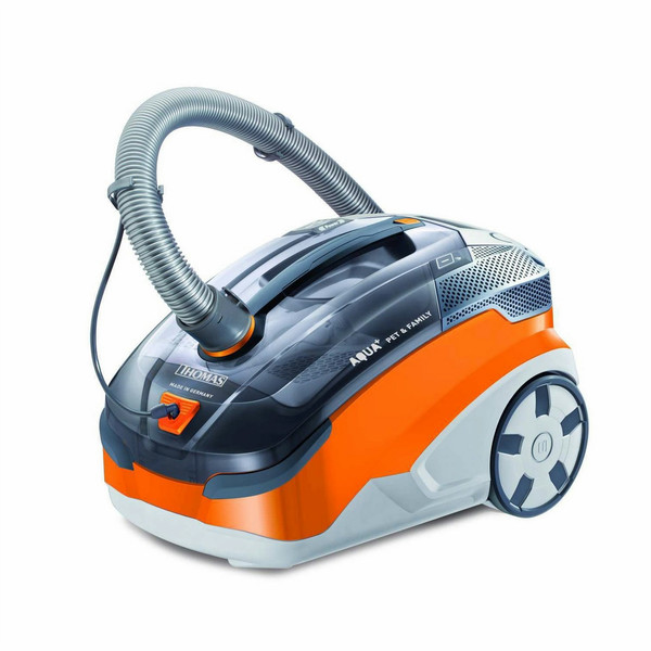 Thomas Aqua + Pet & Family Цилиндрический пылесос 1.8л 1700Вт Серый, Оранжевый