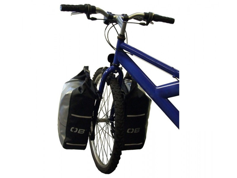Overboard Waterproof Front Wheel Bike Pannier Set Pouch case Black