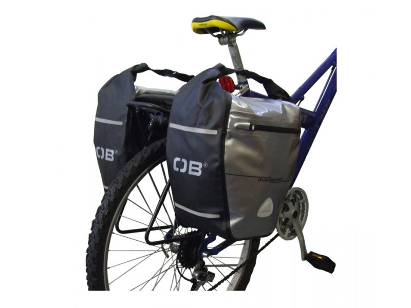 Overboard Waterproof Back Wheel Bike Pannier Set Pouch case Black