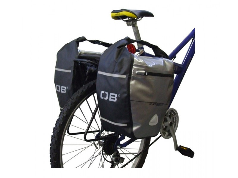 Overboard Waterproof Back Wheel Bike Pannier Set Beuteltasche Schwarz