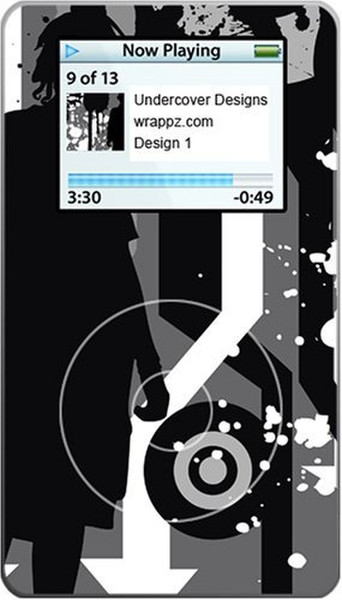 Wrappz IPM12 Cover Black,White MP3/MP4 player case