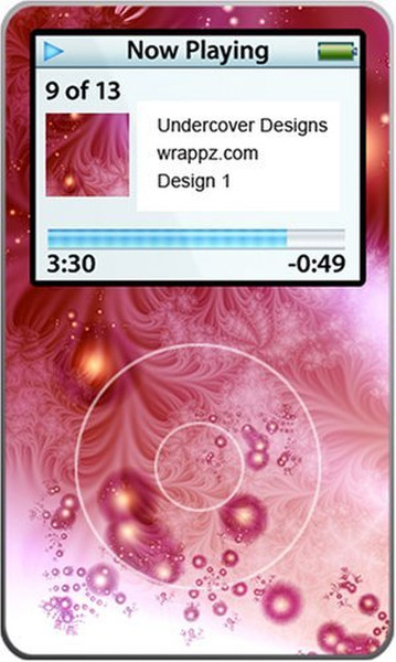 Wrappz IPV01 Cover case Rot MP3/MP4-Schutzhülle