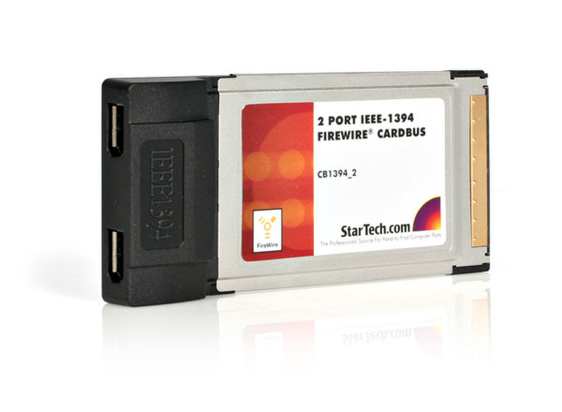 StarTech.com 2 Port IEEE-1394 FireWire CardBus Adapter with Digital Video Editing Kit интерфейсная карта/адаптер