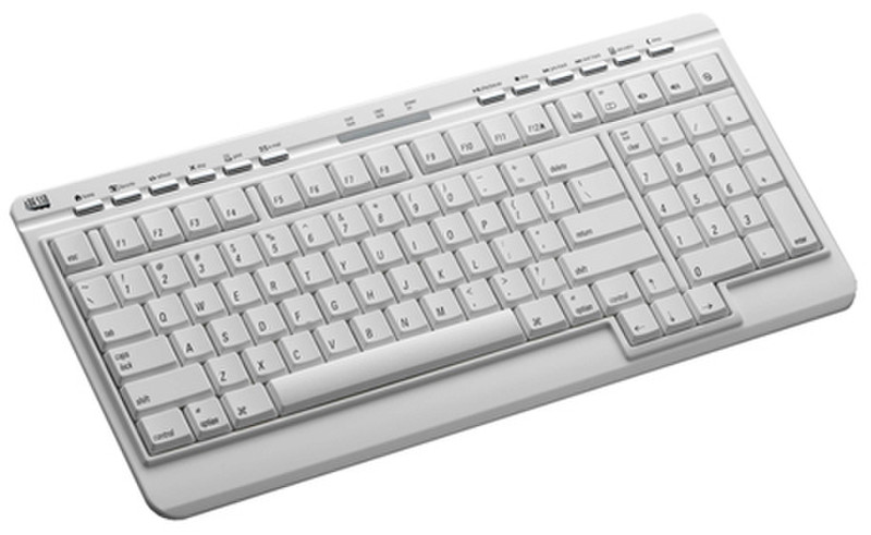 Adesso Mac SlimMedia Mini Keyboard USB Белый клавиатура