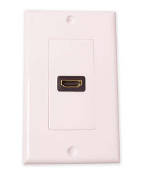 Sigma HDMI 1-Port Wall Plate White cable clamp
