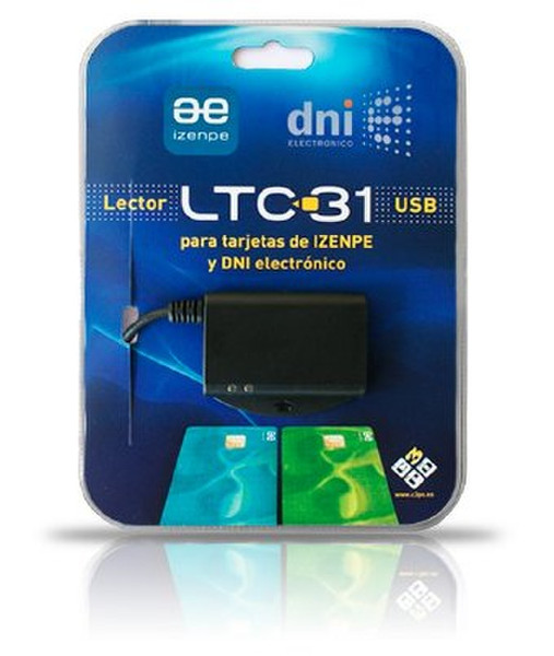 C3PO Izenpe LTC31 USB USB 2.0 Schwarz Smart-Card-Lesegerät