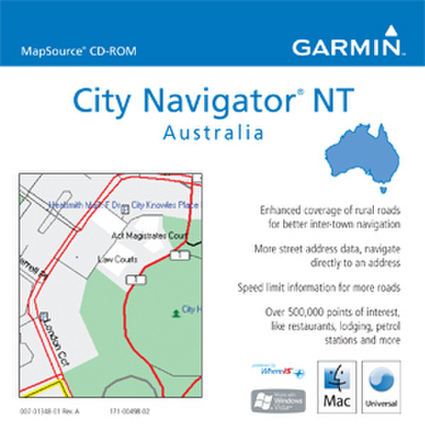 Garmin City Navigator® Australia NT