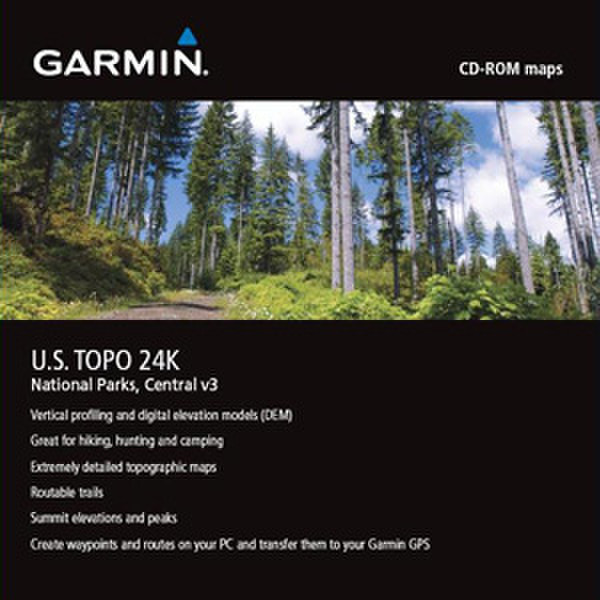 Garmin US TOPO 24K National Parks, Central