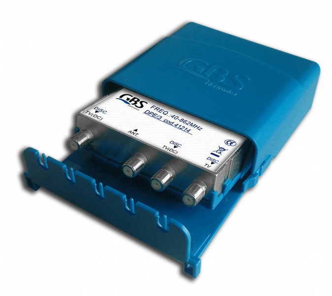 G.B.S. Elettronica DPE-3 Cable splitter Blau, Silber