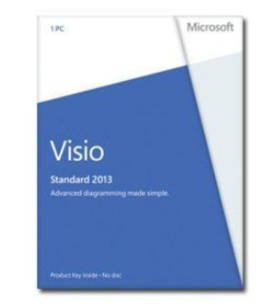 Microsoft Visio Standard 2013, DK, 32/64 bit
