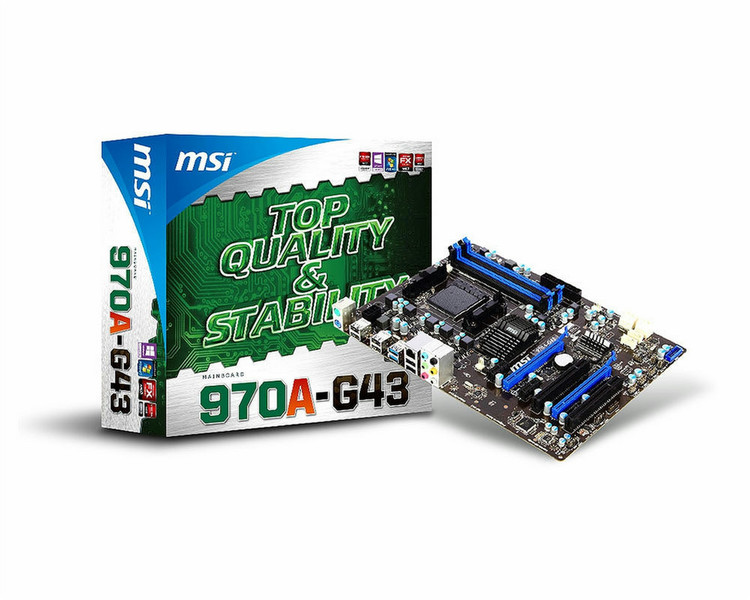 MSI 970A-G43 AMD 970 Socket AM3+ ATX